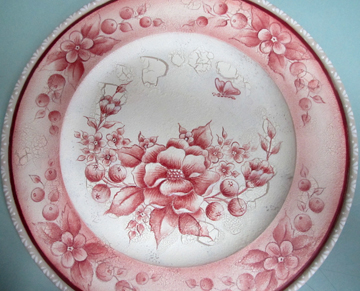 Red Tolie Plate 2 large